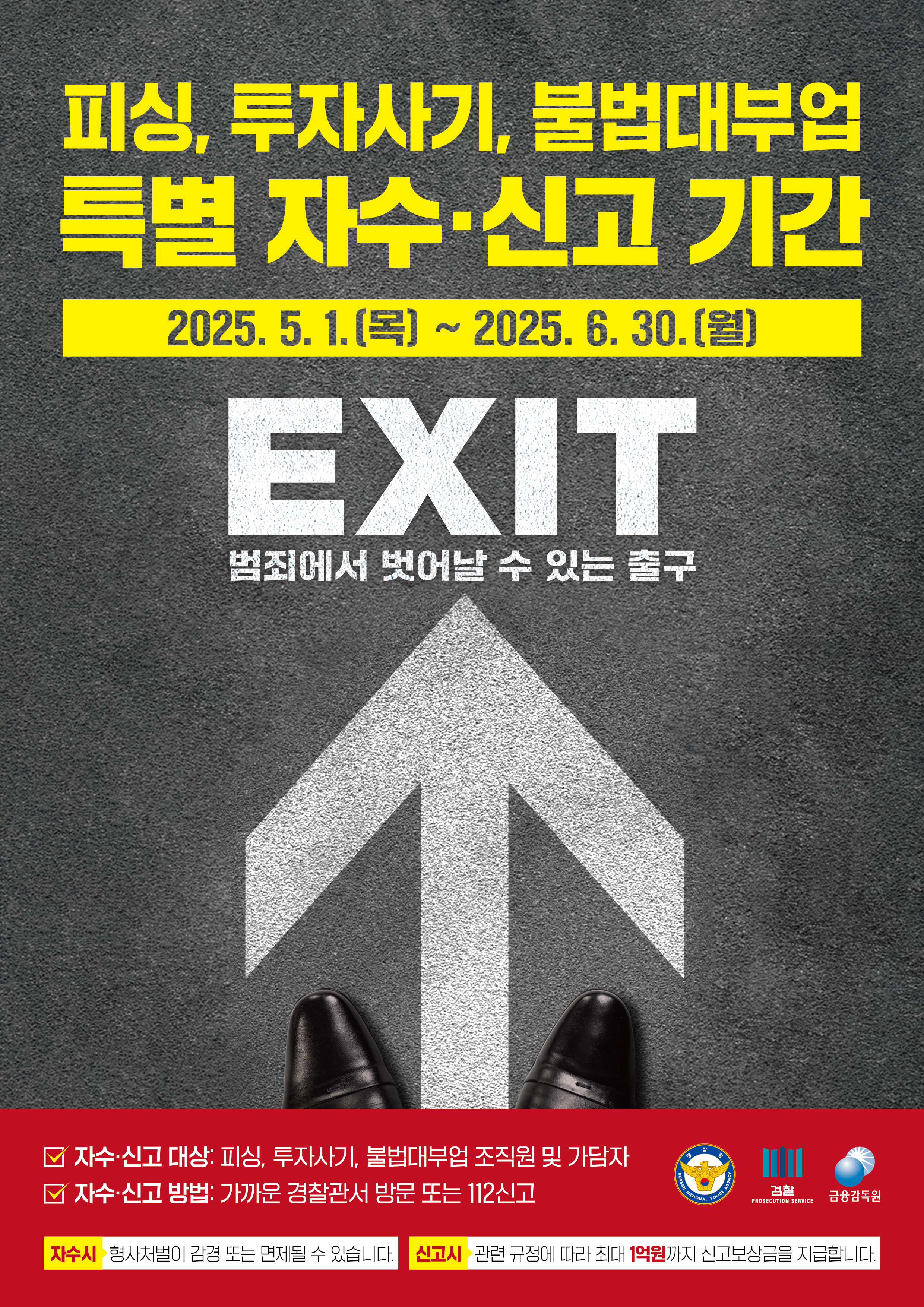 피싱, 투자사기, 불법대부업 특별 자수ㆍ신고 기간